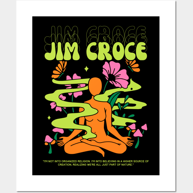 Jim Croce // Yoga Wall Art by Mamamiyah